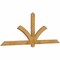Ekena Millwork Redmond Rough Sawn Timber Gable Bracket, Western Red Cedar, 84"W x 31"H x 2"D x 4"F, 9/12 Pitch GBW084X31X0204RED00RWR - alternate 2